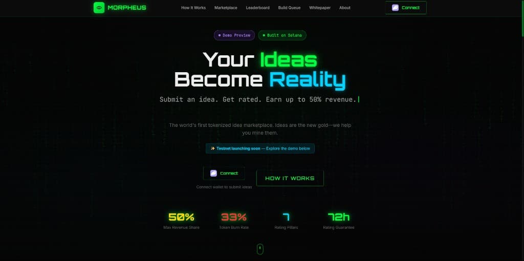 Morpheus — your ideas become reality
